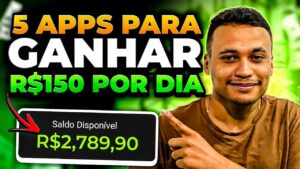 5 APLICATIVOS PARA GANHAR DINHEIRO PELO CELULAR – GANHE ATÉ R$150 POR DIA (DINHEIRO ONLINE)