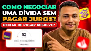 DÍVIDA DE CARTÃO DE CRÉDITO: Como NEGOCIAR uma DÍVIDA SEM PAGAR JUROS? DEIXAR DE PAGAR RESOLVE?