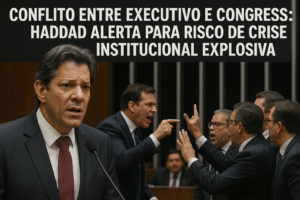 Conflito entre Executivo e Congresso: Haddad alerta para risco de crise institucional explosiva!