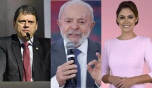 Michelle e Tarcísio colidem com Lula nas projeções eleitorais de 2026, revela Paraná Pesquisas!