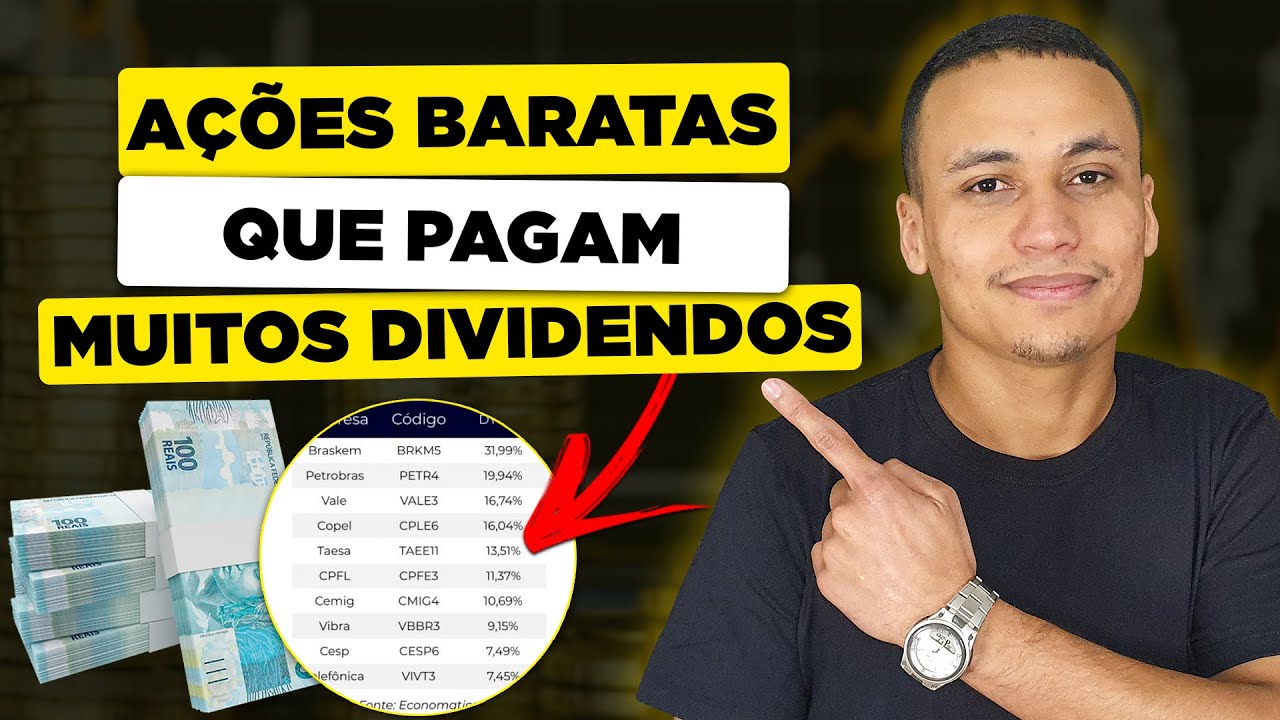 AÇÕES BARATAS QUE PAGAM MUITOS DIVIDENDOS! 1