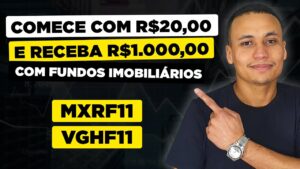 MXRF11 E VGHF1: INICIE COM APENAS R$20 E RECEBA R$ 1.000 DE DIVIDENDOS COM ESTES FIIS