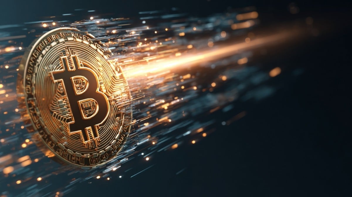 Bitcoin feixo de luz