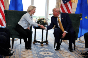 Trump Alcança Acordo Surpreendente: EUA Reduzem Tarifas da UE para 15%!