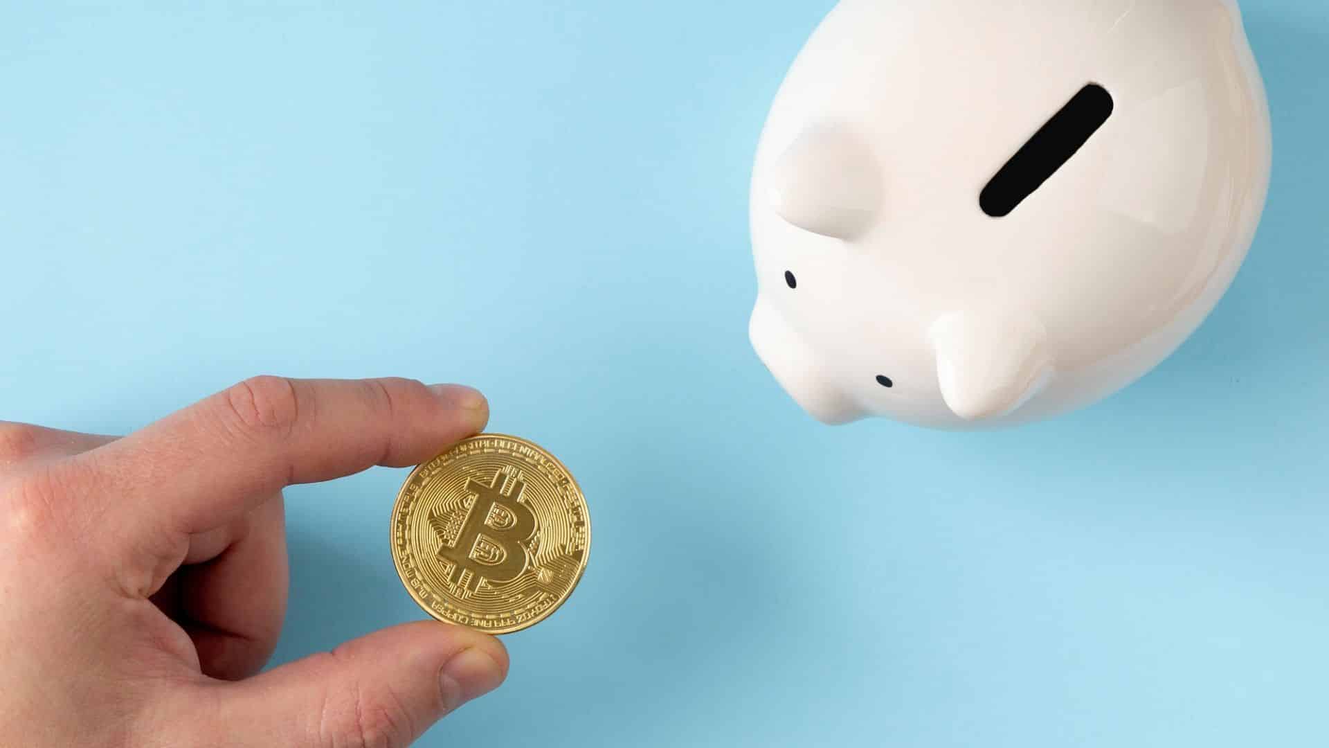 Investimento em bitcoin com porquinho