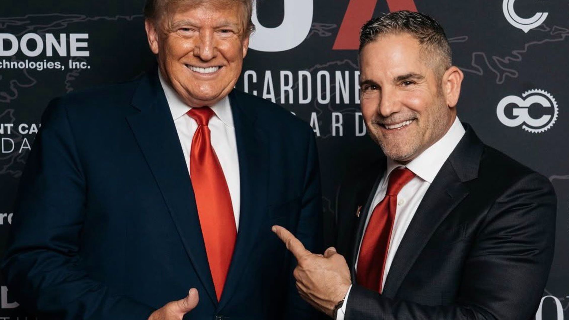 Grant Cardone em foto com Donald Trump