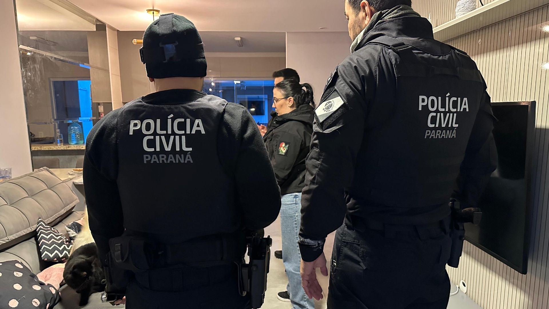 Policia Civil do Parana cumpre mandado de prisao e apreende bens de suspeita de favorecer hackers em