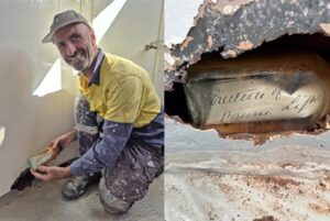 Pintor Faz Descoberta Estonteante: Garrafa com Mensagem de 122 Anos Surgiu em Parede!
