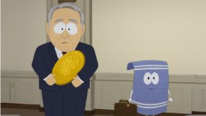 South Park Zomba das Doações em Bitcoin para Trump em Episódio Bombástico!