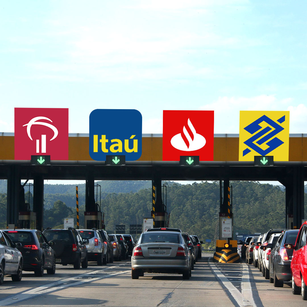 Bancos Bradesco Itau Santander Banco do Brasil Pedagio redes
