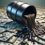 Barril de petroleo sobre dolares Foto DALL EChatGPT 1