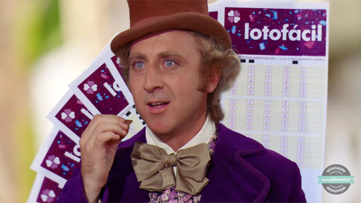 Sorte ou Desastre: 7 Apostadores no Limite de um Milhão na Lotofácil 3524! 2 Willy Wonka lotofacil creditos Shutterstock filme oficial montagem Brenda Silva