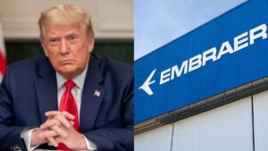 Embraer (EMBR3) à Beira do Caos: Tarifaço de Trump Ameaça Atrasos e Cancelamentos! 5 Donald Trump e Embraer