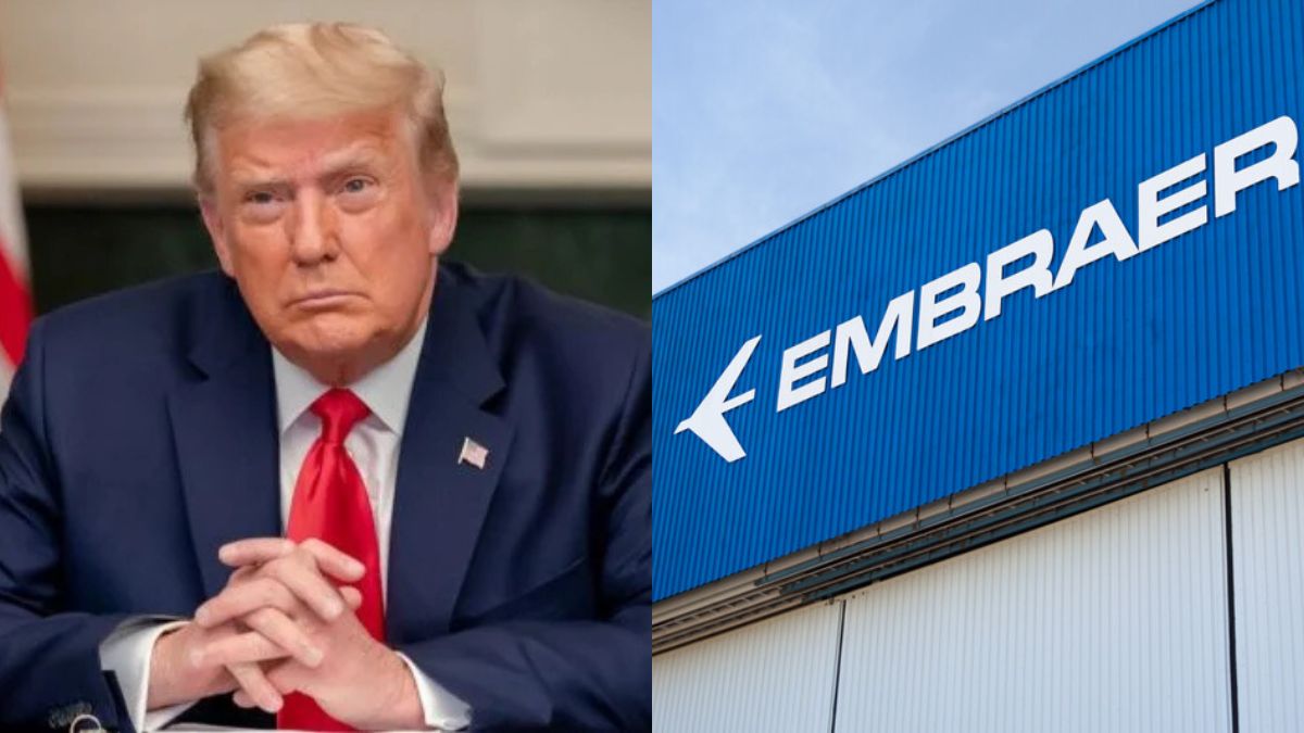 Embraer (EMBR3) à Beira do Caos: Tarifaço de Trump Ameaça Atrasos e Cancelamentos! 2 Donald Trump e Embraer