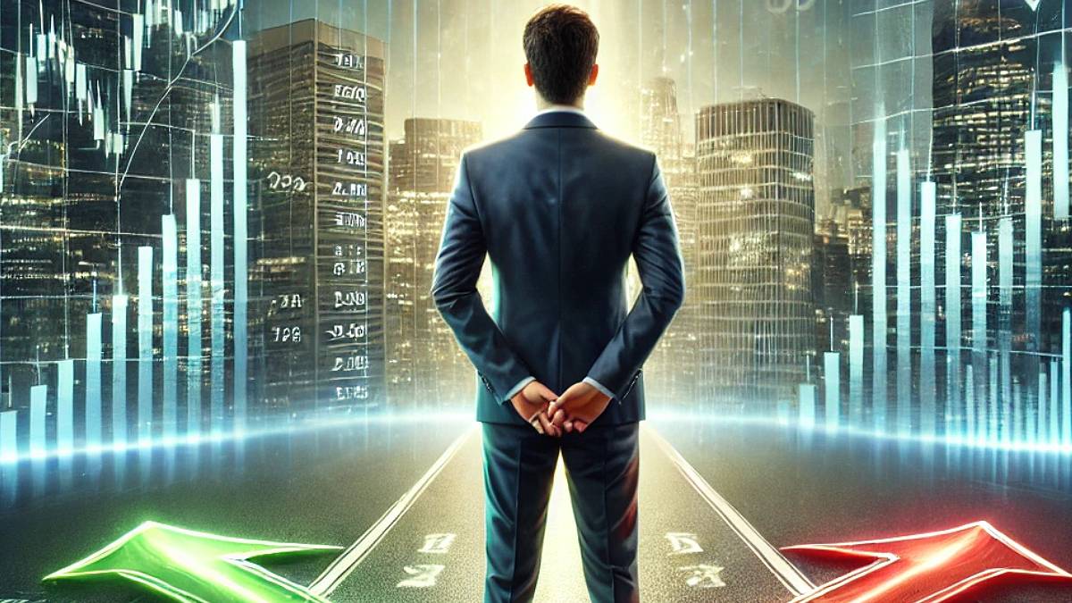 Investidor bolsa rota caminho mercados