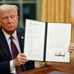 Trump Libera Outros 3: Além do Fundador da Binance! 4 President Donald Trump signing executive orders e1761338569244