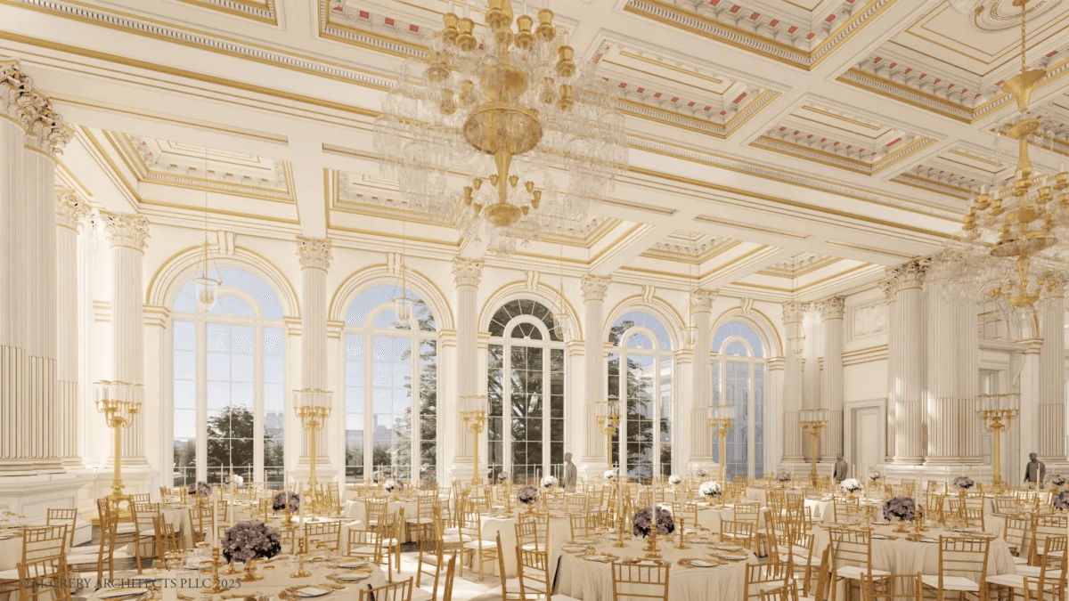 Trump Revela Sua Casa Branca Reformulada: US$ 300 Milhões que Dividem a Nação! 2 White House Ballroom Divulgacao Casa Branca e1761577929801