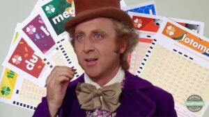 Willy Wonka loteria quina mega lotofacil creditos Shutterstock filme oficial Montagem Brenda Silva e