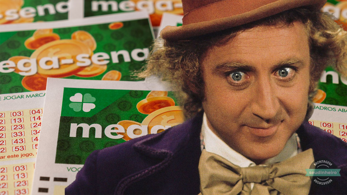 Surpreendente! Jogador apenas ousou e agora fatura R$ 96 milhões na Mega-Sena! 1 Willy Wonka mega sena creditos Shutterstock filme oficial montagem Brenda Silva