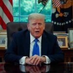 Bitcoin despenca em colapso relâmpago na Binance: 1,5 milhão de traders em alerta após Trump criar caos com tarifa de 100% à China! 1 donald trump