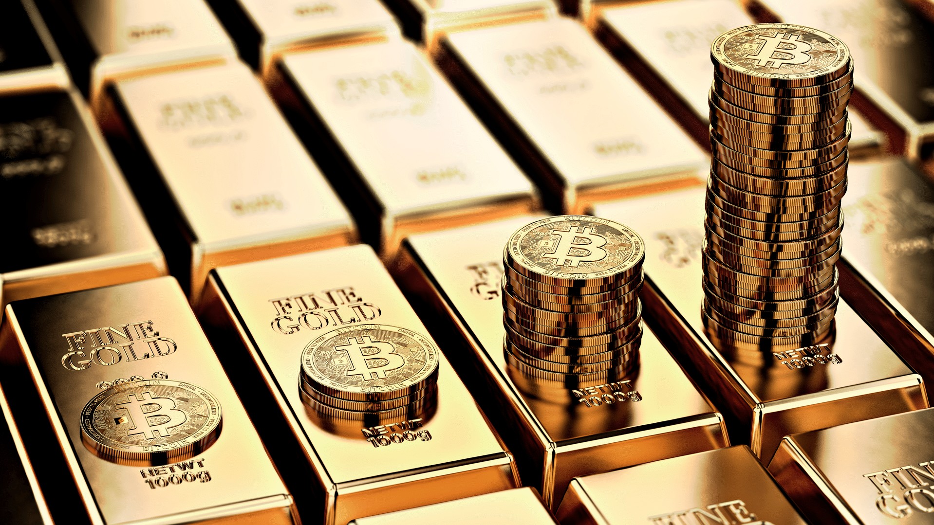 Ouro despenca em queda histórica, prata sofre golpe e Bitcoin brilha! 1 ouro bitcoin 1