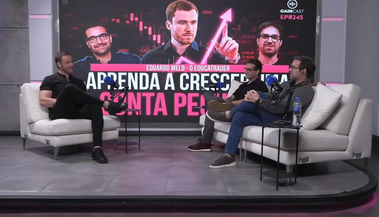 Mercado em Silêncio: Ibovespa Rumo a Surpreendentes 200 Mil Pontos! 3 Eduardo Melo Roberto Indech e Andre Moraes GainCast episodio 245