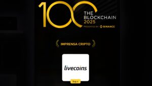 Livecoins conquista prêmio internacional de jornalismo cripto da Binance: aclamada no Blockchain 100!