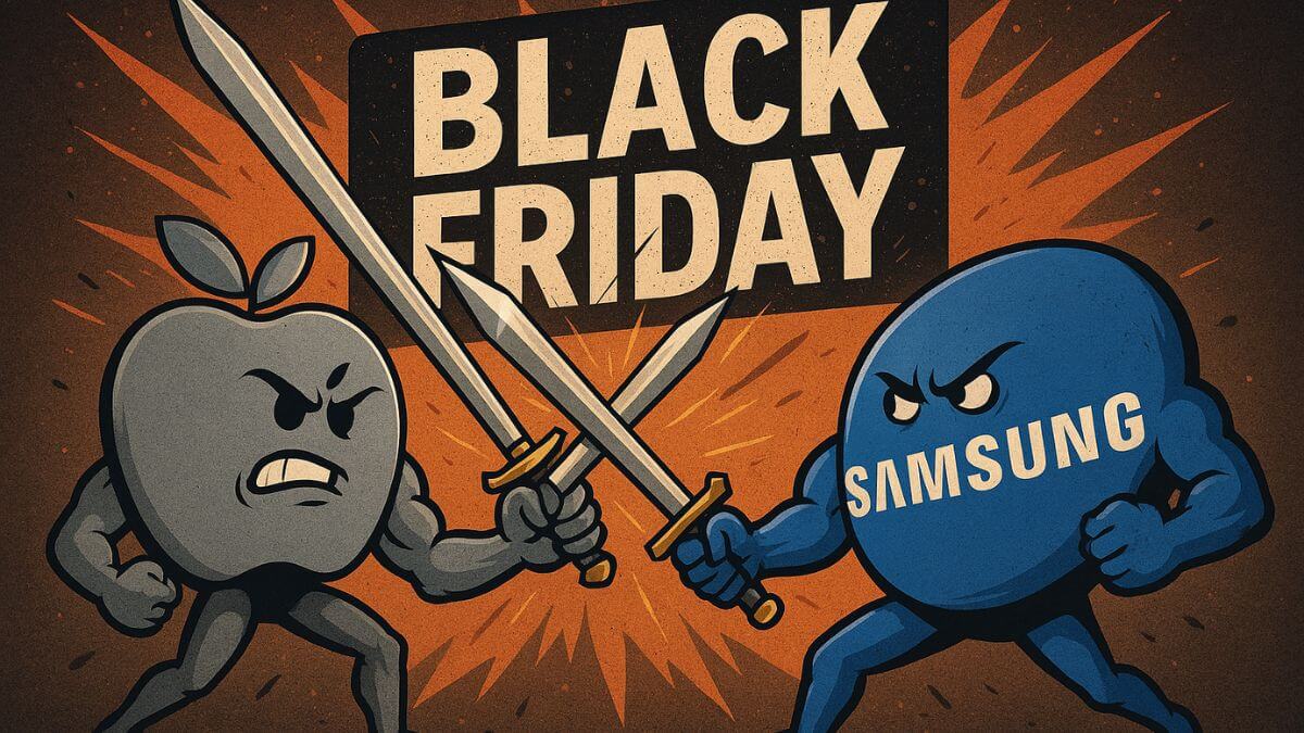 Black Friday Explosiva: Apple até 70% OFF, Samsung em 60%; quem realmente arrasa nos descontos? 1 apple samsung black friday