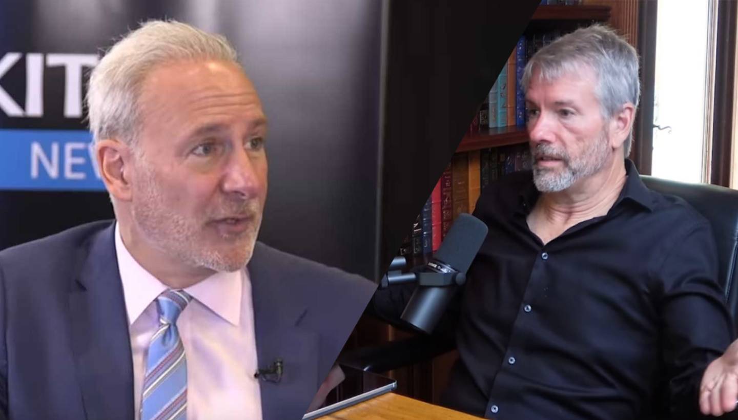Peter Schiff prevê colapso da Strategy e desafia Michael Saylor para um embate! 2 peter schiff michael saylor