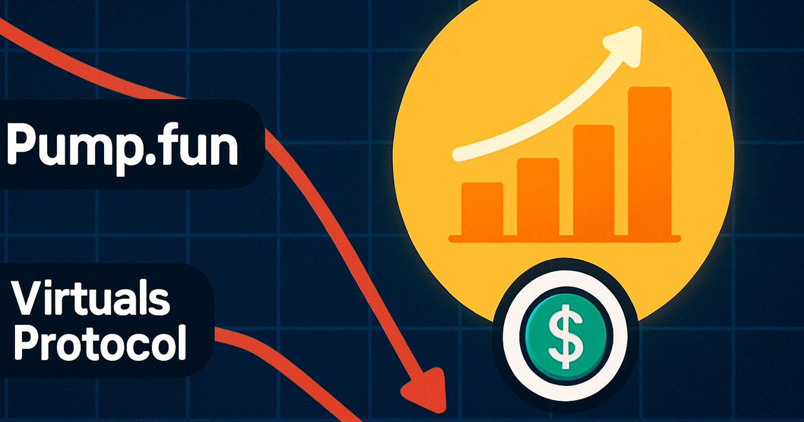 pumpfun virtuals protocol sofrem queda