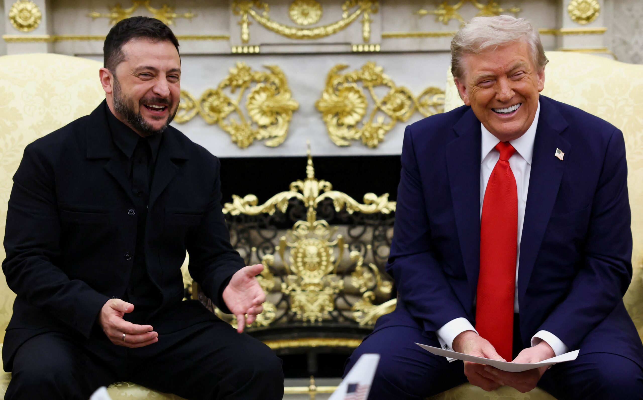 Zelenski e Trump: Encontro Surpreendente para Tratar de Cessar-fogo com a Rússia! 2 2025 08 18T175629Z 489219045 RC2T9GAOSYLS RTRMADP 3 UKRAINE CRISIS SUMMIT scaled