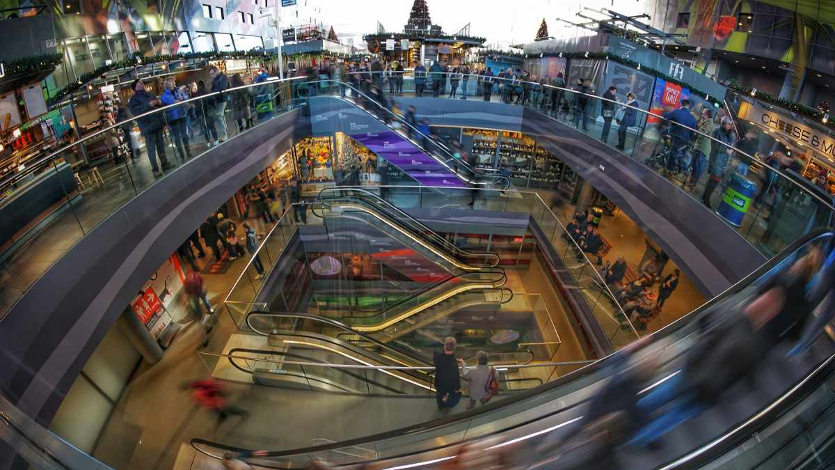 Centro de compras shopping comercio lojas