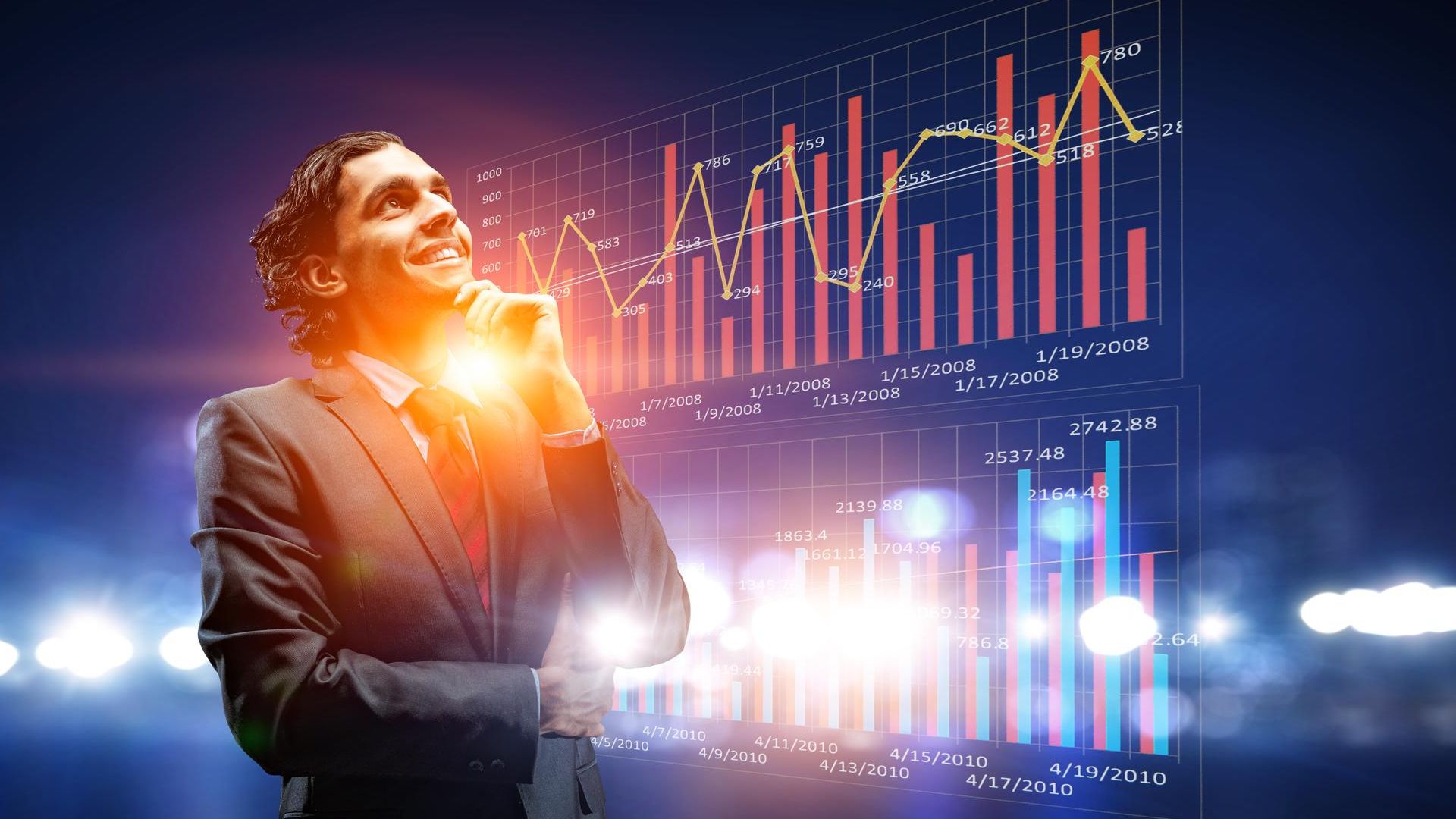 Coinbase Prepara Lançamento Surpreendente que Pode Abalar a Polymarket! 4 Homem atento a graficos de analise