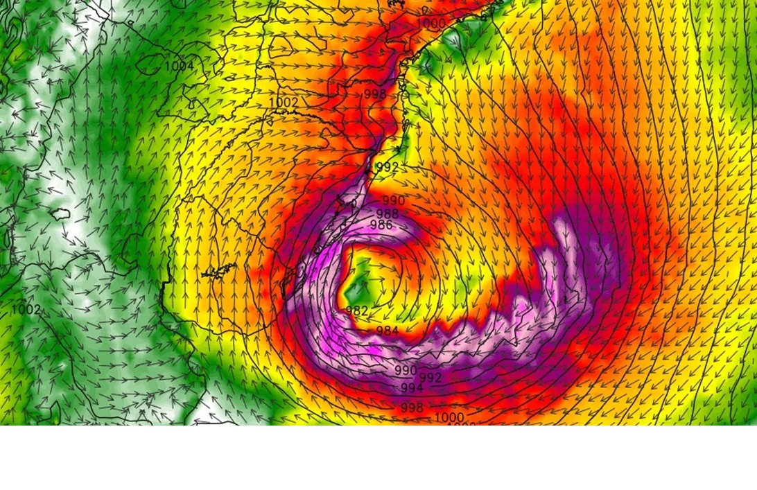 Ciclone Powerhouse no Sul: Prepare-se para Mudanças drásticas no Tempo! 1 ciclone metsul