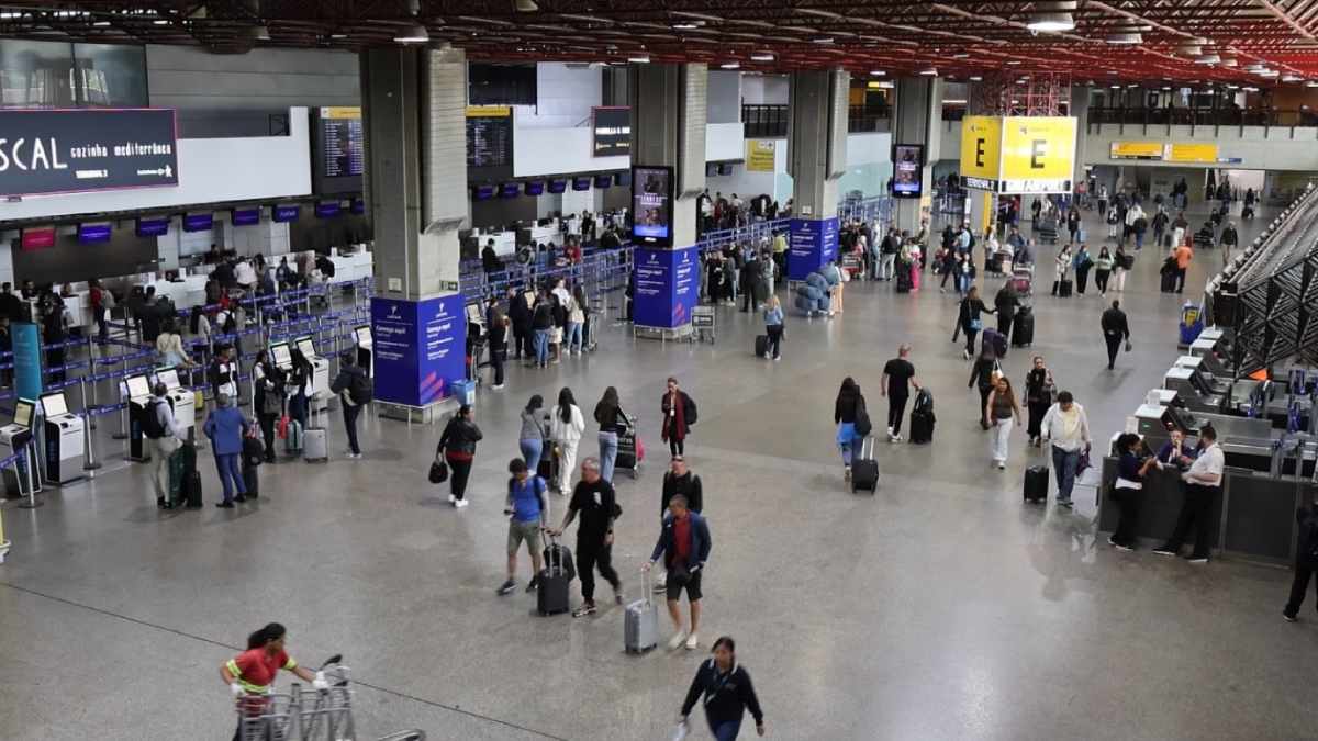 sagao no aeroporto internacional de guarulhos