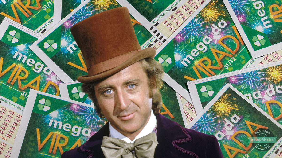 Willy Wonka mega da virada creditos Shutterstock filme oficial montagem Brenda Silva