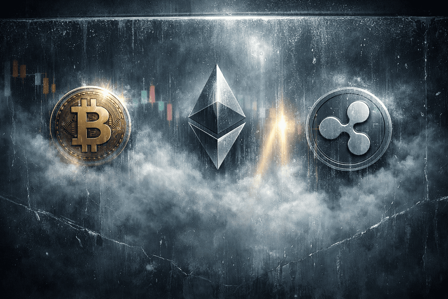 Crise à Vista! BTC, ETH e XRP Estagnam em Ponto Decisivo! 3 bitcoin ethereum