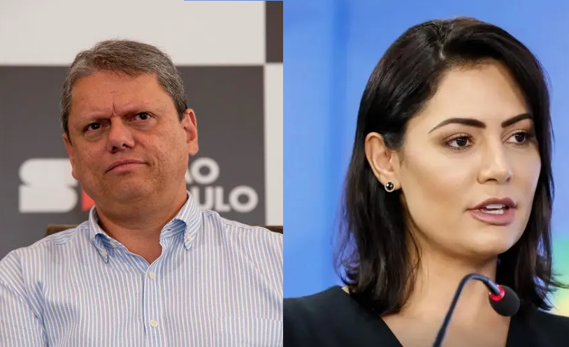 Michelle Revela Vídeo de Tarcísio em Hora Crítica: Cobranças por Apoio a Flávio Explodem! 1 tarcisio michelle