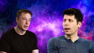 Elon Musk Tesla e Sam Altman OpenIA no espaco
