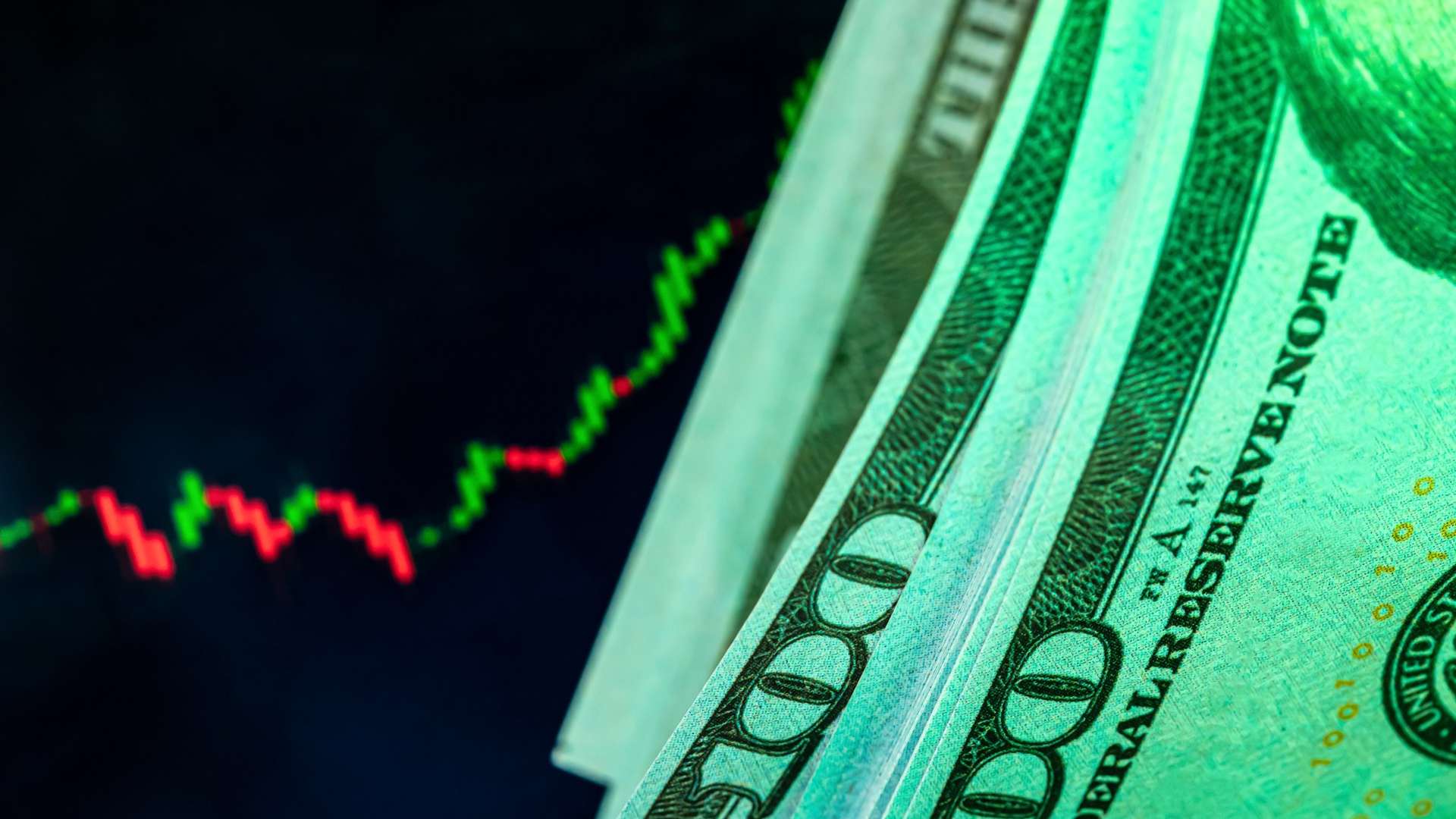 Grafico do Dolar em alta