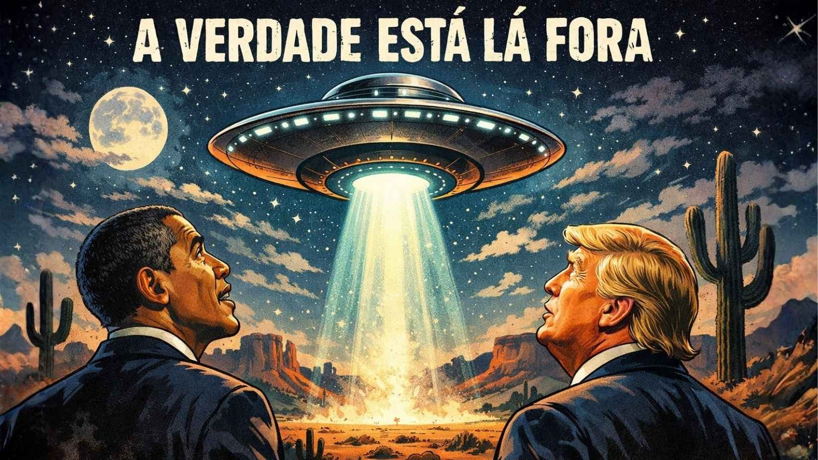 Imagem criada por inteligencia artificial para ilustrar Barack Obama e Donald Trump. Foto Copilot.jp