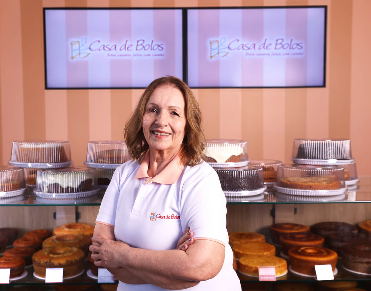 Sonia Ramos fundadora da Casa de Bolos Creditos para Tabata Barbosa