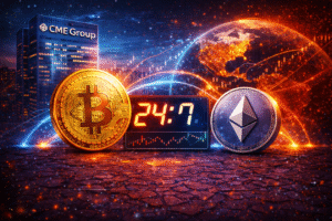 CME Revoluciona o Mercado: Derivativos de Bitcoin e Ethereum Disponíveis 24/7 a Partir de Maio!