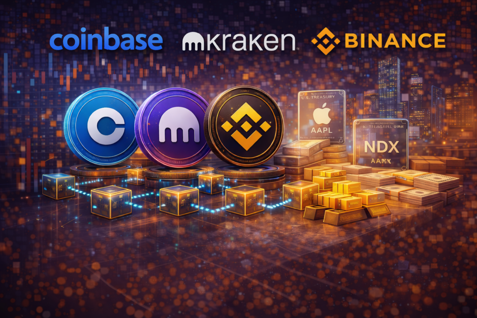 coinbase kraken binance