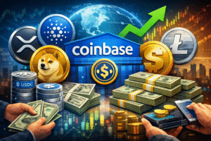 Revolução Financeira: Coinbase Libera Empréstimos de até R$ 500 Mil com XRP, ADA e DOGE como Garantia!