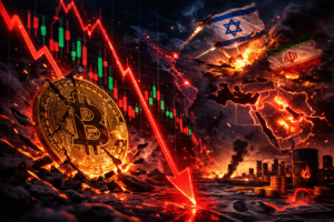 Bitcoin desaba abaixo de US$ 64 mil em meio a ataques explosivos dos EUA e Israel ao Irã!