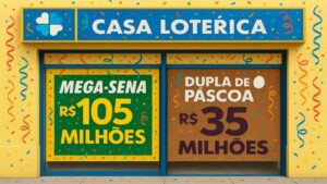 Mega-Sena explode com prêmios de mais de R$ 100 milhões; Dupla de Páscoa agita a disputa! 5 Designer20287829 optimized