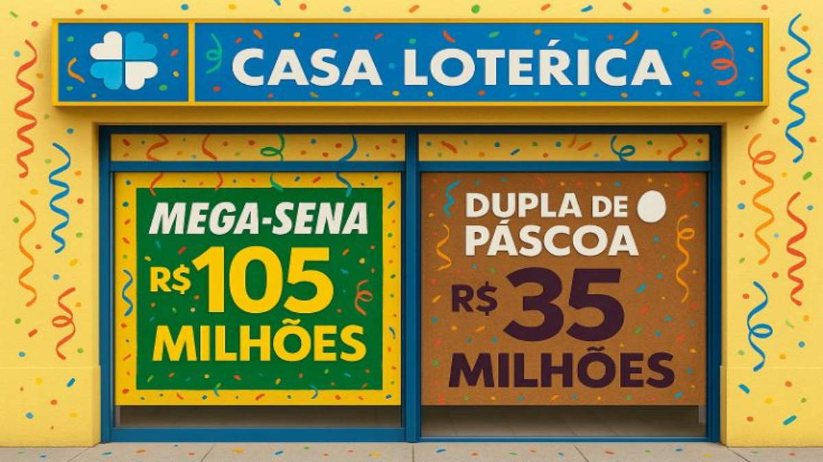 Mega-Sena explode com prêmios de mais de R$ 100 milhões; Dupla de Páscoa agita a disputa! 2 Designer20287829 optimized