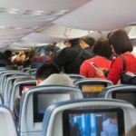 Passageiros no aviao