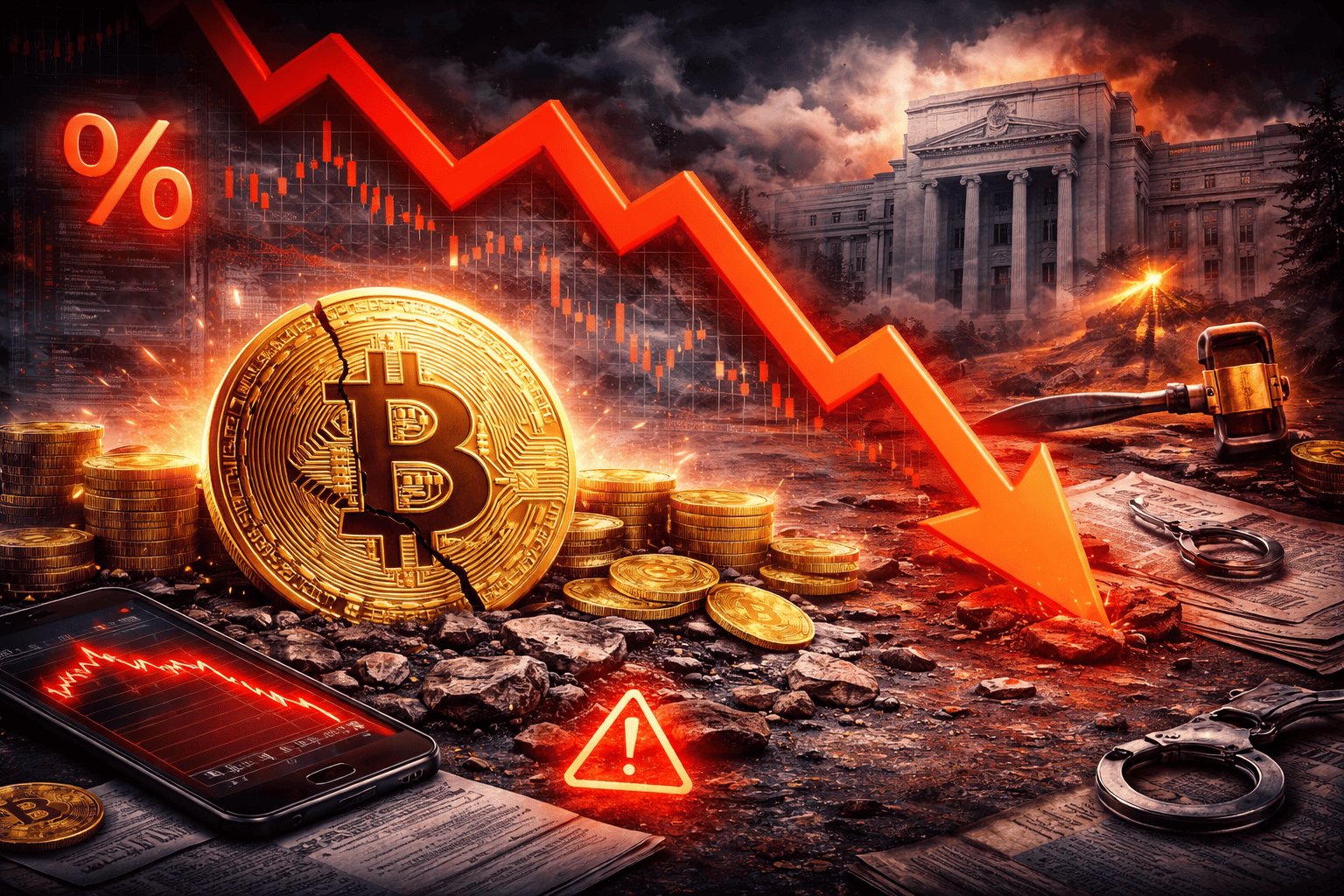 Bitcoin despenca 20% em 2026: qual o verdadeiro motivo? 2 bitcoin queda 1